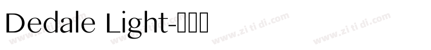 Dedale Light字体转换